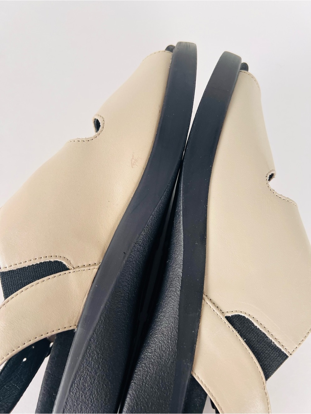 Wolky Nimes Leather Slingback Sandal in Linen Size 8 - Picture 9 of 15